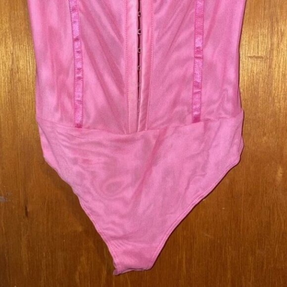 •FREE PEOPLE INTIMATELY,  "NIGHT RHYTHM" CORSET STYLE BODYSUIT  SMALL - Picture 8 of 9